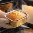 thumbnail image 4 of Disposable Meal Prep Containers | Oven Safe Disposable Containers with Lids | 30 Pack Gold Foil Baking Pans for Desserts, Baking, Meal Prep | Great Gifting Baking Supplies for, 4 of 4