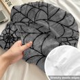 thumbnail image 4 of Twin Sze Fitted Sheet Set - Grey Halloween 2 Piece Bedding Sets 16" Deep Pocket Fitted Sheet with 1 Pillowcase, Black Spiders Net Classic Gingham Brushed Microfiber Hotel Luxury Bed Sheets, 4 of 9