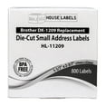 thumbnail image 6 of HOUSELABELS Compatible with DK-1209 Replacement Roll for Brother QL Label Printers; 800 Address Labels; 1-1/7" x 2-3/7" (29mm*62mm) with 1 REUSABLE CARTRIDGE - 1 Roll, 6 of 7