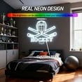 thumbnail image 4 of UPONRAY Hockey Custom Neon Signs, Usb Powered with Adjustable Brightness Wall Decor for Gifts, Yellow, 16 inch, 4 of 9