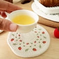 thumbnail image 4 of Sweet home, 24cm - Juego de 1 salvamanteles de hilo de algodón tejido multiusos antideslizante y elegante para cocinar y hornear, 4 of 5