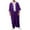 Purple, variant on TFEOQRY Men's Satin Long Sleeve Embroidered Thobe Arabic Islamic Kaftan Jubba Robe Traditional Wear Green
