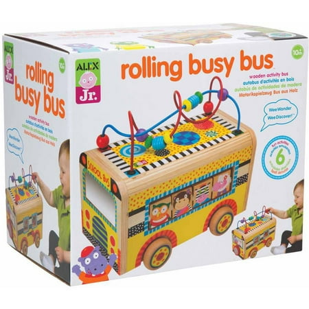 ALEX Toys ALEX Jr. Rolling Busy Bus Baby Wooden Developmental Toy - Walmart.com