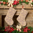 thumbnail image 6 of Uemuo Bee Gnome Print Christmas Stockings, 18inch Xmas Hanging Stocking Decorations for Christmas Party Family Decor, 6 of 7