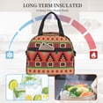 thumbnail image 6 of DouZhe Lunch Bags for Women and Men, Native Southwestern Aztec Ethnic Prints Reusable Portable Insulated Cooler Waterproof Lunch Tote Bag for Travel Work School Picnic, 6 of 7