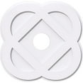 thumbnail image 1 of Ekena Millwork CMP34CE-07000 34 in. OD x 7 in. ID Square Charlotte Architectural Grade PVC Contemporary Ceiling Medallion, 1 of 1