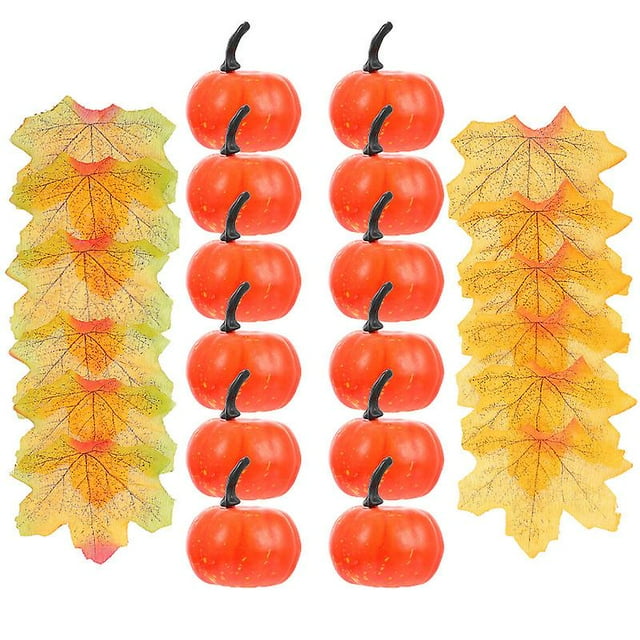 1 juego de calabaza de simulación para decoración de Halloween