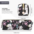 thumbnail image 3 of Disketp Cute Poodle Dog Estuche de Lápices de Cuero con Cierre, Estuche Compacto para Papelería, Bolígrafos y Accesorios Pequeños, 3 of 7