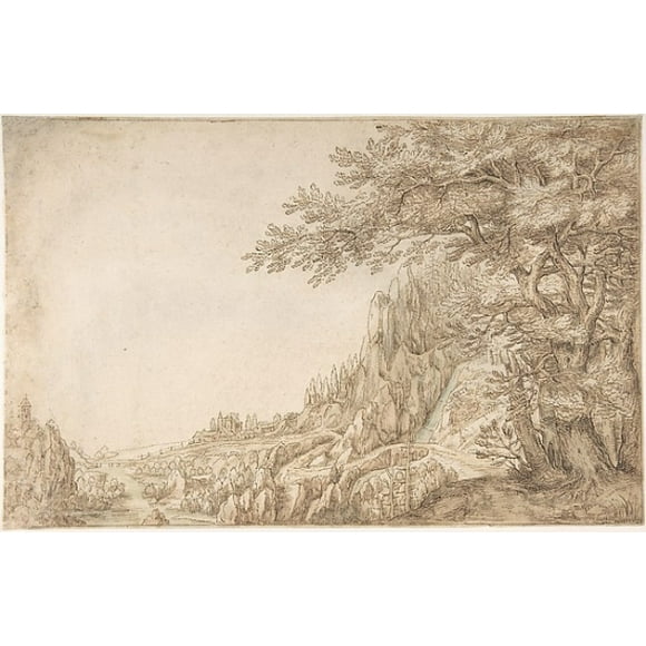 Mountainous Landscape Poster Print by Denis van Alsloot (Brussels, before 1573  ï¿½1625/26 Brussels) (18 x 24)