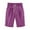 Purple, variant on FAIWAD Cotton Linen Shorts for Women Elastic Waist Knee Length Shorts Loose Lounge Shorts with Drawstring Pockets