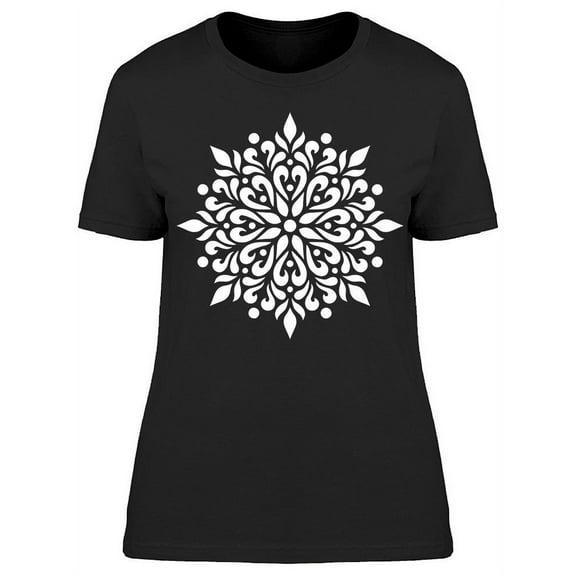 Mandala Snowflake T-Shirt Women -Image by Shutterstock, Female Medium