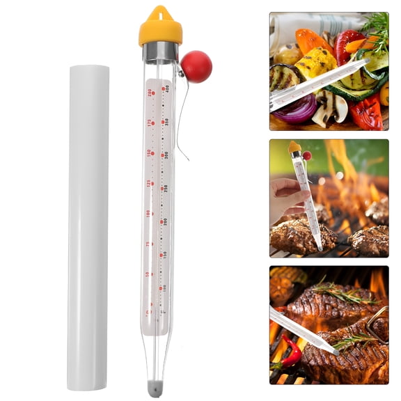 ACDANC 1 Set Candy Deep Fry Thermometer Instant Read Glass Food Thermometer for Cooking