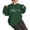 Dark Green, variant on CAIVO Women MAMA Letter Print Crew Neck Long Sleeve Pullover Sweatshirt For Women Breathable Stretch Fall Tops