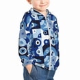thumbnail image 2 of Kids Zip Up Hoodie for Boys Girls Toddler - evil eye A Lightweight Long Sleeve 3T Boys Girl Clothes, Sun Protection Windproof Jackets Hoodie Sweatshirt, 2 of 7