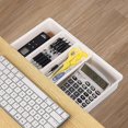 thumbnail image 4 of Under Desk Drawer, Desk Storage Drawer, Office Self Adhesive Drawer Organizer, Hidden Drawer Box White, 4 of 5