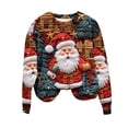 thumbnail image 4 of DPTALR Pull Ample à Manches Longues et Col Rond Imprimé de Noël pour Femmes, 4 of 4