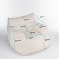 thumbnail image 2 of FFH Beanbags Bean Bag Chair, Comfy Leisure Sofa Chair for Living Room, Ivory Teddy, 2 of 7