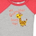 thumbnail image 4 of Inktastic My Godmother Loves Me- Cute Giraffe Boys or Girls Baby Bodysuit, 4 of 5