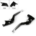 thumbnail image 1 of Adjustable Folding Extendable Brake Clutch Levers For Triumph DAYTONA SPEED R Silver, 1 of 2