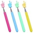 thumbnail image 1 of WHEANG 4Pcs Retractable Teacher Pointer for Classroom Reading Mini Extendable Hand Pointer Finger Pointer Stick Point Reading Pen Kindergarten Student Teacher One Size White, 1 of 9
