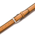 thumbnail image 3 of Giorgio Brutini Tan Brown Leather Dress Belt - Double-Threaded & Brushed Silver Buckle - Perfect Style for Every Occasion | Size XL, 3 of 5