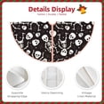 thumbnail image 3 of Balery Skeleton Printed Christmas Tree Skirt , Merry Christmas Party Christmas Tree Decoration,Adjustable Tree Skirt-48", 3 of 6