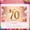 1A, variant on Golden Theme 70th Birthday Banner Royal Crown Display Pink Balloons Golden Fireworks 70th Anniversary Backdrop for 70th Birthday Party Senior Anniversary Family Celebration