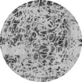 thumbnail image 1 of Ahgly Company Indoor Round Abstract Gray Modern Area Rugs, 6' Round, 1 of 4