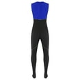 thumbnail image 4 of inlzdz Combinaison Intégrale une Pièce pour Homme, Justaucorps, Fermeture Éclair au Dos, Sans Manches, Extensible, Bleu, G, 4 of 7