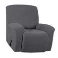 thumbnail image 3 of Housse de Fauteuil Inclinable 1 Pce en Jacquard Doux à Haute Extensibilité, Housse de Sofa, Housse de Fauteuil Inclinable Gris, 3 of 8