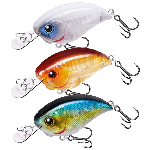 TRUSCEND Metal Lip Crankbait Fishing Lures with BKK Hooks, Rattle Crank Bait with Vibration & Reflection, Weight Transfer System for Long Cast, Wobble Lures for Bass Pike Walleye Freshwater Saltwater