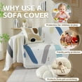 thumbnail image 2 of Croniis Graffiti Sofa Cover with Velcro, Pet Friendly Couch Protector, Non Slip, 180*380cm, Three Seat, 2 of 8
