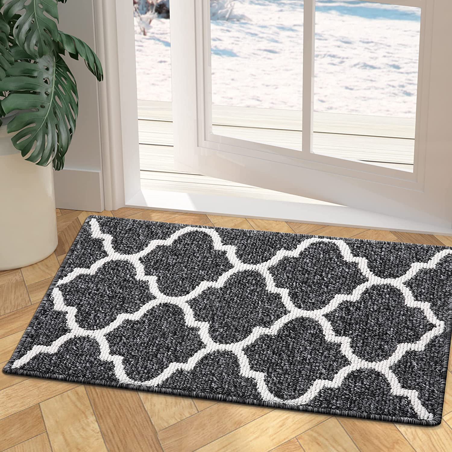 Kitinjoy Indoor Door Mat, Non-Slip, Absorbent, Dirt Resist, Entryway