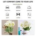 thumbnail image 2 of WASHWEPE 1 Bunch Artificial Flower Begonia White Plastic Silk Faux Flowers for Party, 2 of 8