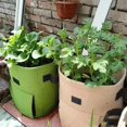 thumbnail image 2 of Bolsas de fieltro para cultivo de plantas, tela no tejida, maceta de patatas de jardín, bolsas de cultivo de verduras de invernadero, herramientas verticales hidratantes, 3 estilos, 2 of 5