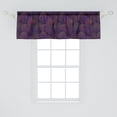 thumbnail image 2 of Ambesonne Dark Purple Valance Pack of 2, Forest Colorful Pattern, 54"X18", Multicolor, 2 of 4