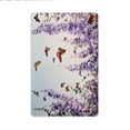 thumbnail image 3 of JML Non-Slip Microfiber & Rubber Doormat - Soft Entryway Rug for Home/Office (24"x36") - Easy Clean Door Mat for Indoor/Outdoor Use, Lavender And Butterflies, 3 of 5