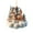 A, variant on Fwttom Christmas Tree Ornaments - Detailed Acrylic Cottage Xmas Decor, Hanging Tree Decorations for Festive Home Decorating