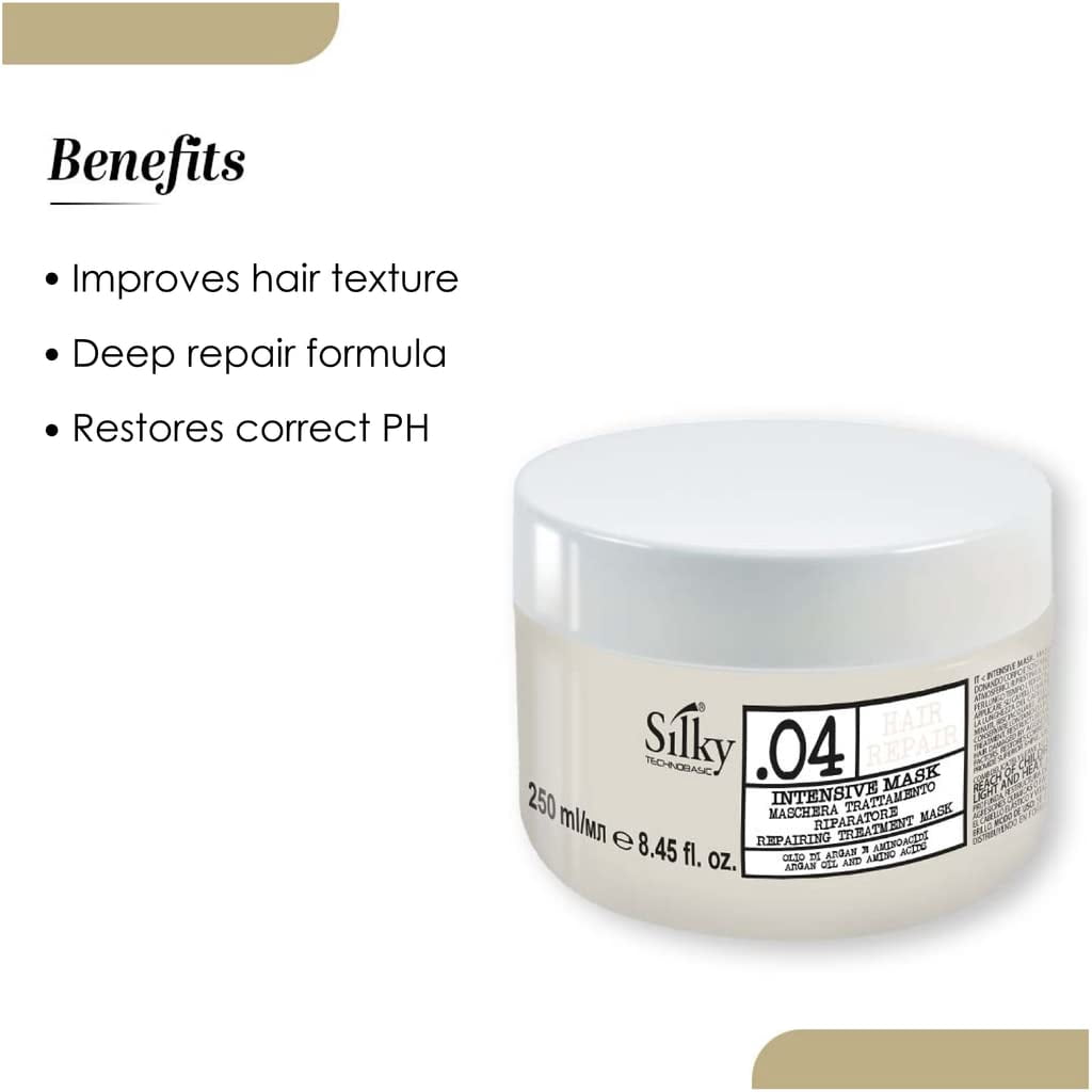 【えり】salonique REPAIR TREATMENT 4本 SILKY .04 Hair Repair Intensive Mask | Quick Deep Repair Treatment