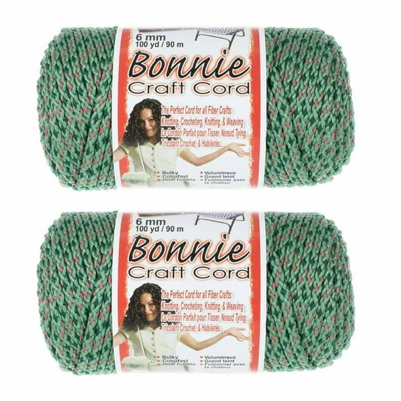 2 Pack Bonnie Macrame Cord - 4mm - 100 yd Lengths - Various Colors