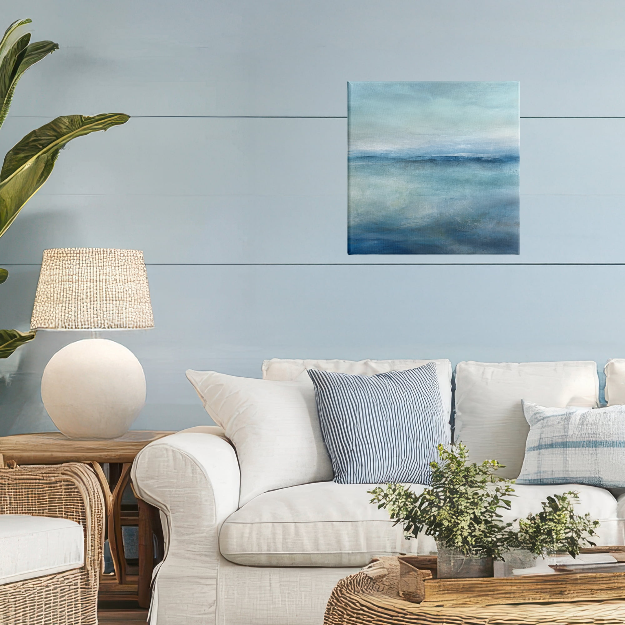 Stupell Industries Misty Blue Coastal Horizon Canvas Wall Art, design by Carol Robinson