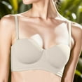 thumbnail image 2 of Sngxgn Women's Comfort Wireless Bra, Full-Coverage Wirefree T-Shirt Bra(Beige,32), 2 of 4