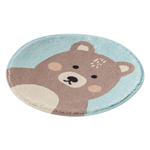 Cojín redondo para silla infantil | Cojín grueso de invierno para jardín de infancia y escuela | Cojín de felpa con estampado animal para sillas y taburetes infantiles | Cojín acogedor para silla de