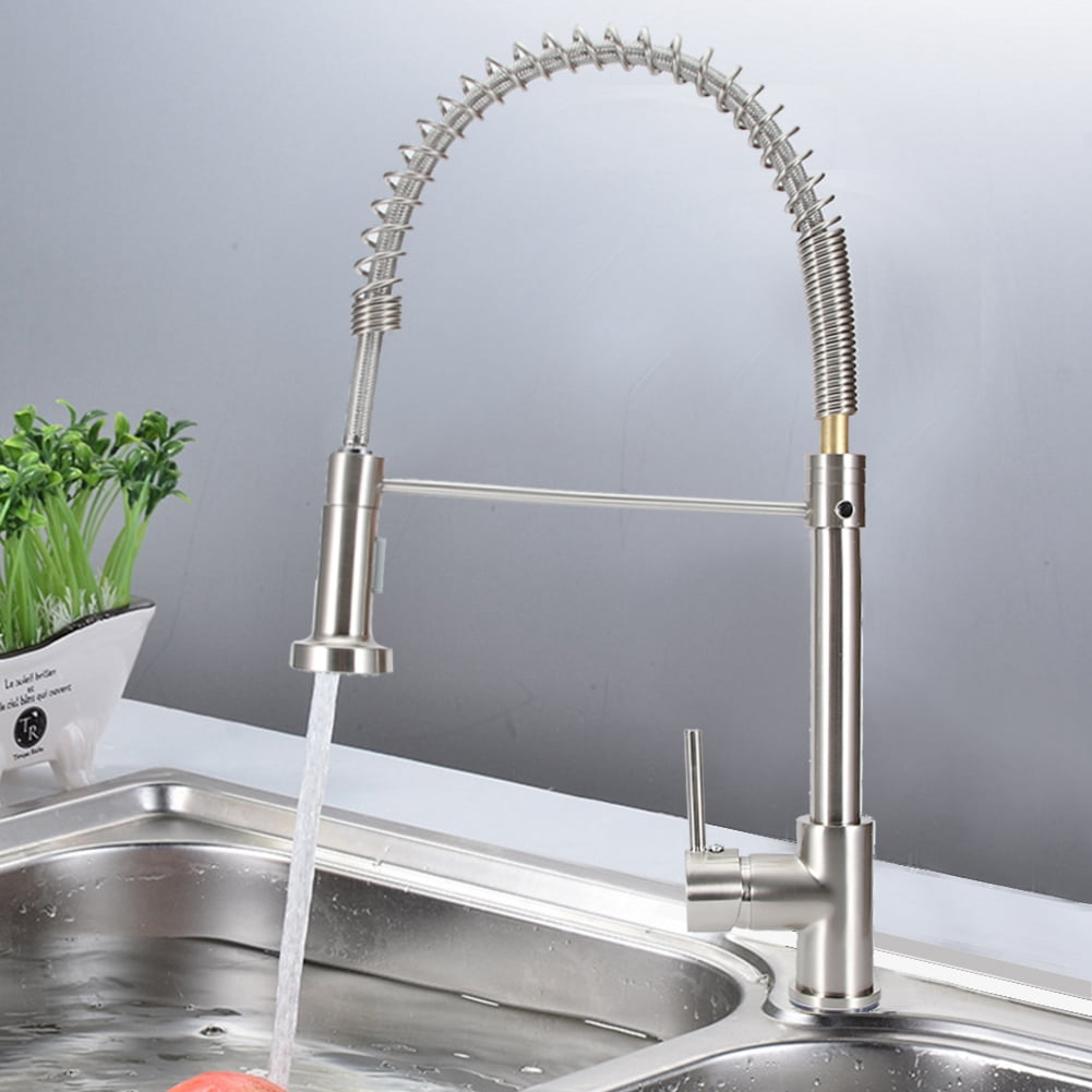 Brrnoo Us 9 16 Brushed Kitchen Sink Mixing Faucet Tap Vertical Mount Single Rinse Faucet Brrnoo Us 9 16 Brushed Kitchen Sink Mixing Faucet Tap Vertical Mount Single Rinse Faucet