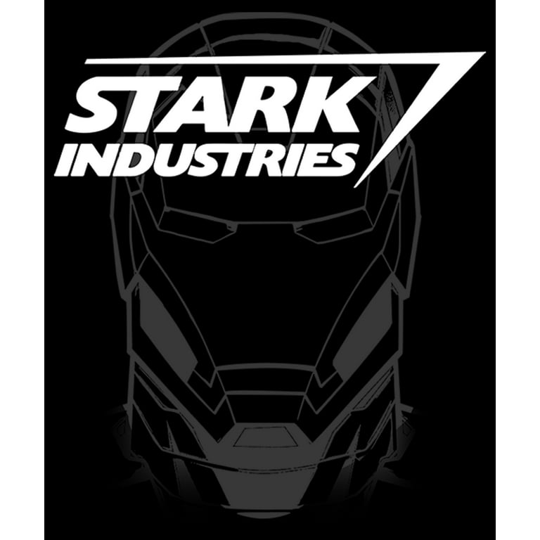 4X Stark Black Iron Men\'s Industries Man Marvel Large Graphic Tee