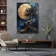 thumbnail image 2 of Cuadro Decorativo Paisaje 60x80cm Eclipse Dorado, 2 of 6