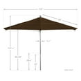 thumbnail image 5 of California Umbrella Venture 11' Silver Market Umbrella in Canvas Teak, 5 of 5