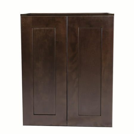 Espresso Equipment - Design House 562165 Brookings Unassembled Shaker Tall Wall Kitchen Cabinet 24x24x12, Espresso