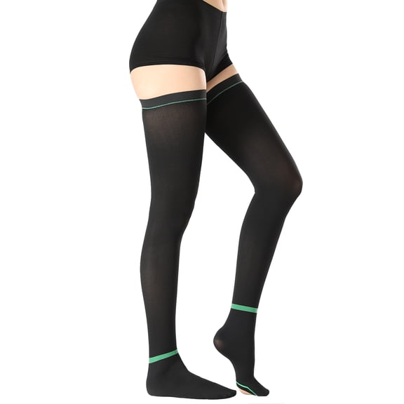 MATAYO Anti Embolism Stockings For Women & Men,15-20 mmHg Thigh High Compression Socks,Medical Support Hose with Inspect Toe Hole For Relieve Post Surgery Swelling,Edema,DVT