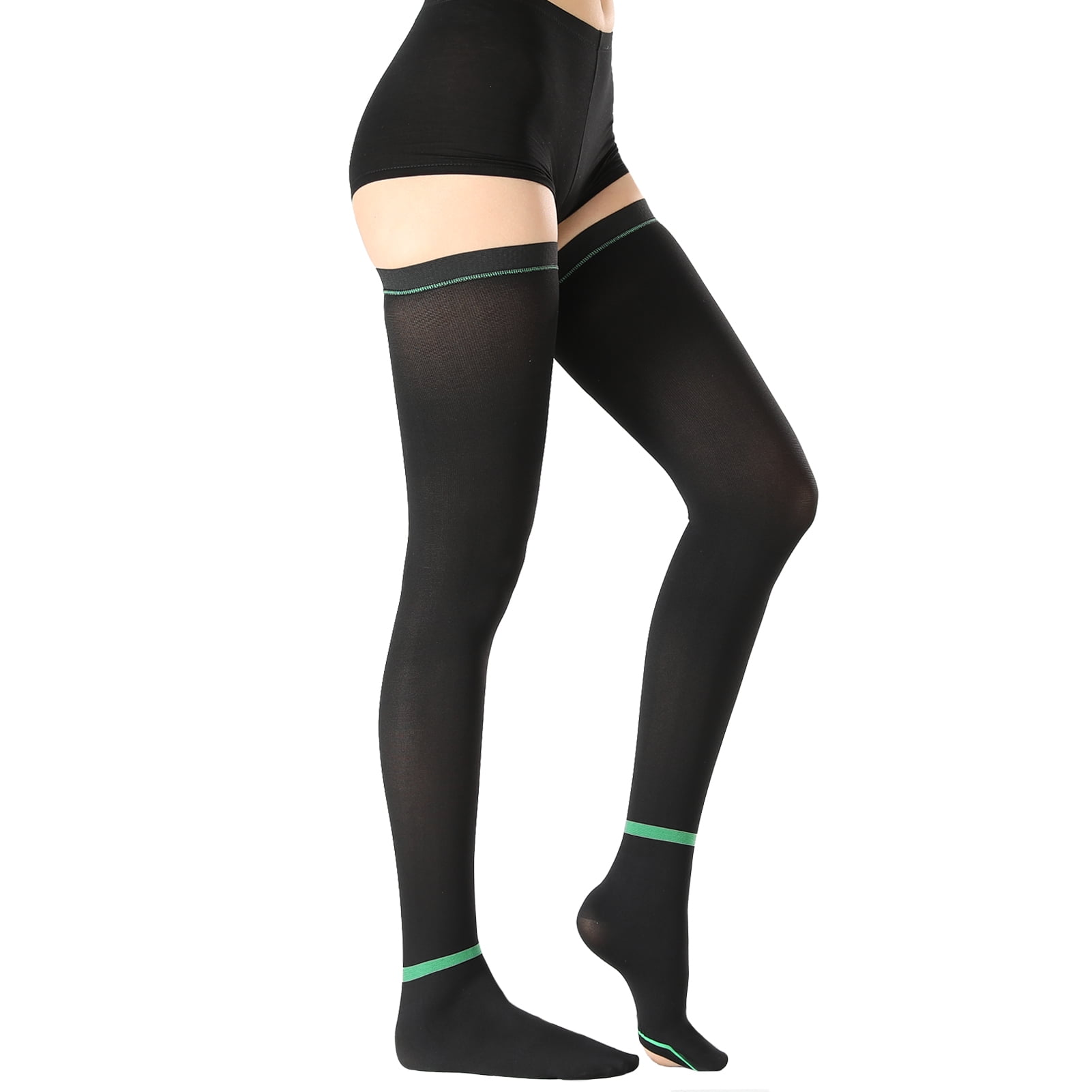 MATAYO Anti Embolism Stockings For Women & Men,15-20 mmHg Thigh High Compression Socks,Medical Support Hose with Inspect Toe Hole For Relieve Post Surgery Swelling,Edema,DVT